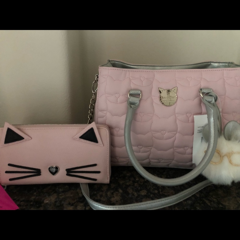 NWT Betsey Johnson pink cat wallet  !!So Cute!!